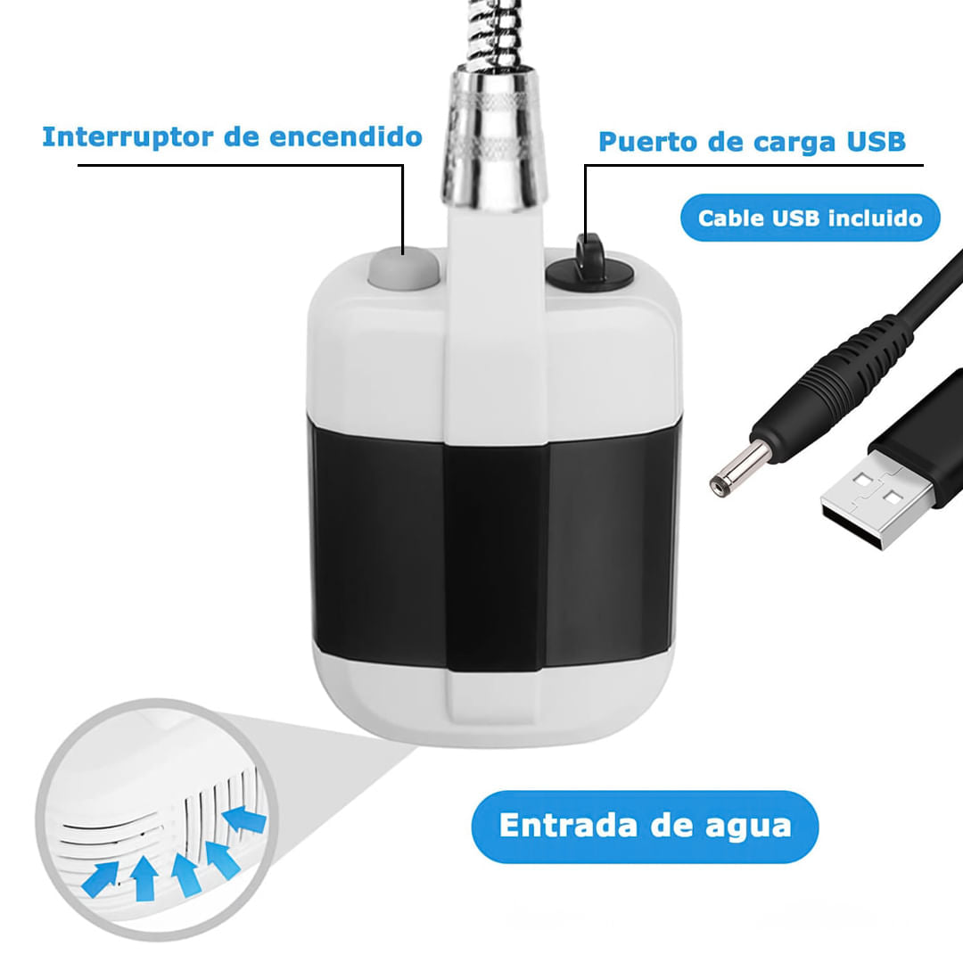 Ducha Portátil Recargable