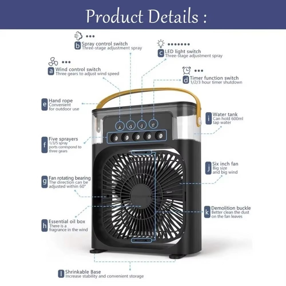 Mini Ventilador de Aire Cooling Fan
